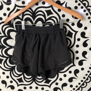 black lulu shorts